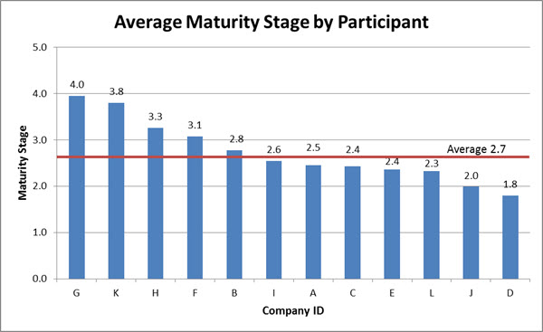 GIS Maturity Stage by Company