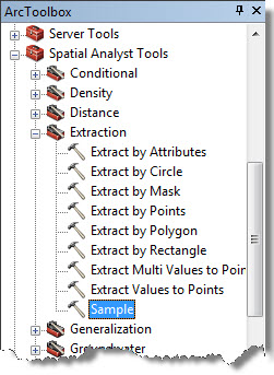 Spatial Analyst Sample Tool